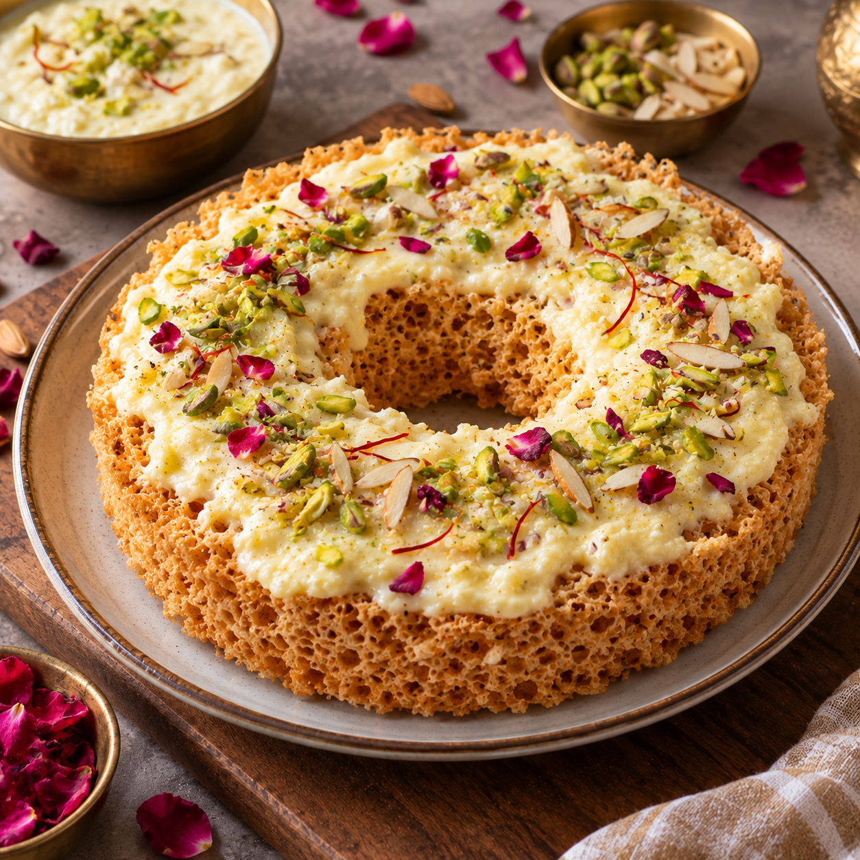 Authentic Ghewar from Leena's Kitchen