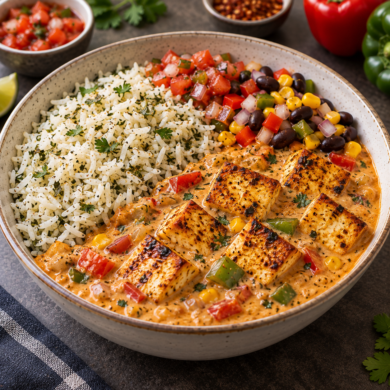 Authentic Mexican Rice Bowl from Leena's Kitchen